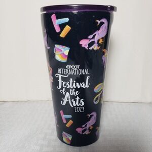 2023 Disney Parks Epcot Festival of the Arts Figment Corkcicle Tumbler 16oz Cup